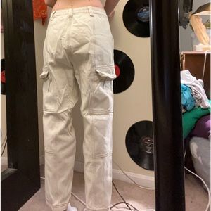 cream pacsun cargo pants